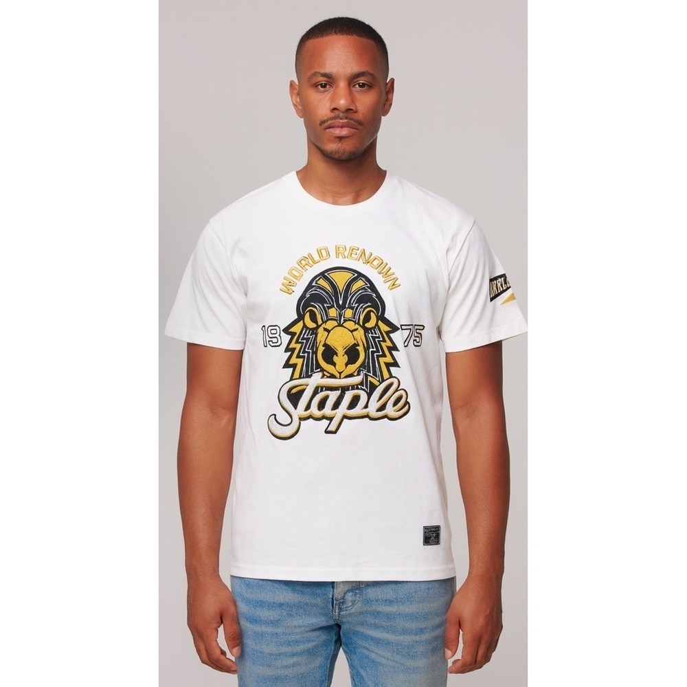 STAPLE World Reknown Pigeon Brand 1975 Fear‎ None TShirt Embroidered Patches L